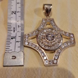 STERLING SILVER AND SWAROVSKI CRYSTAL PENDANT
